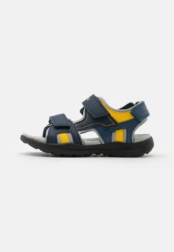 Geox VANIETT BOY - Sandales De Randonnée - Navy/yellow