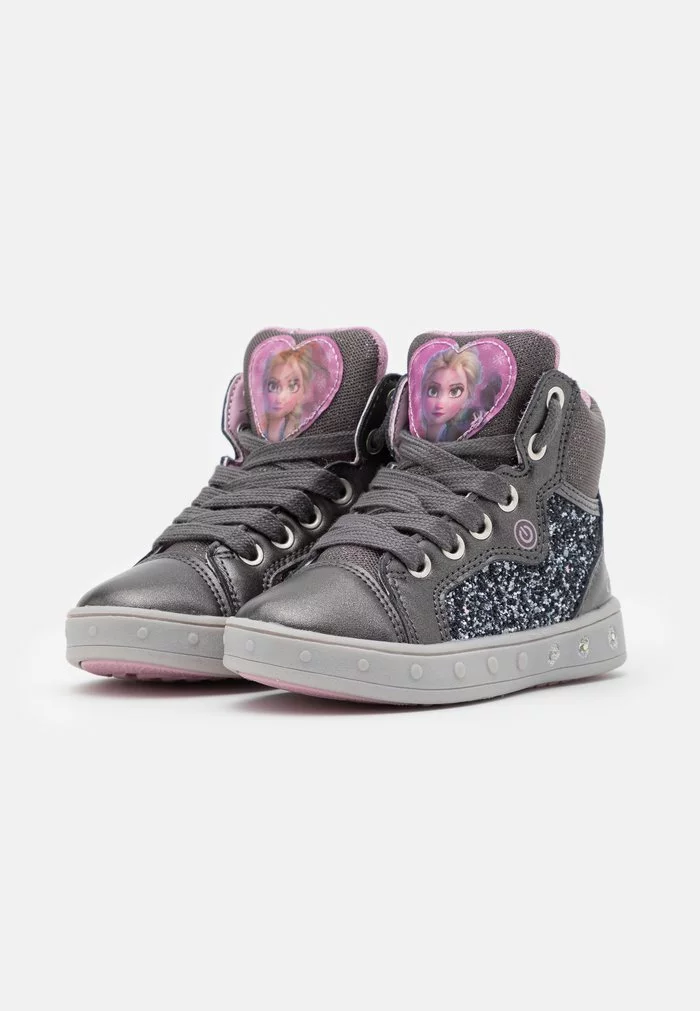 DISNEY FROZEN ELSA SKYLIN GIRL GEOX- High-top Trainers - Baskets Montantes - Dark Grey/lilac – Image 2