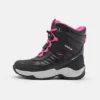Geox SENTIERO GIRL - Bottes De Neige - Black/fuchsia