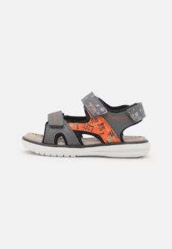 Geox MARATEA BOY - Sandales De Randonnée - Grey/orange