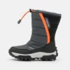 Geox HIMALAYA BOY WPF - Bottes De Neige - Dark Grey/orange