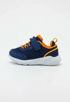 Geox SPRINTYE BOY - Baskets Basses - Navy/orange