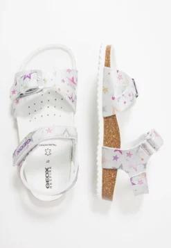 Geox ADRIEL GIRL - Sandales - Silver