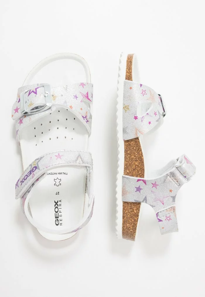 Geox ADRIEL GIRL - Sandales - Silver