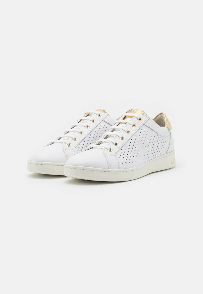 Geox JAYSEN - Baskets Basses - White/gold – Image 2