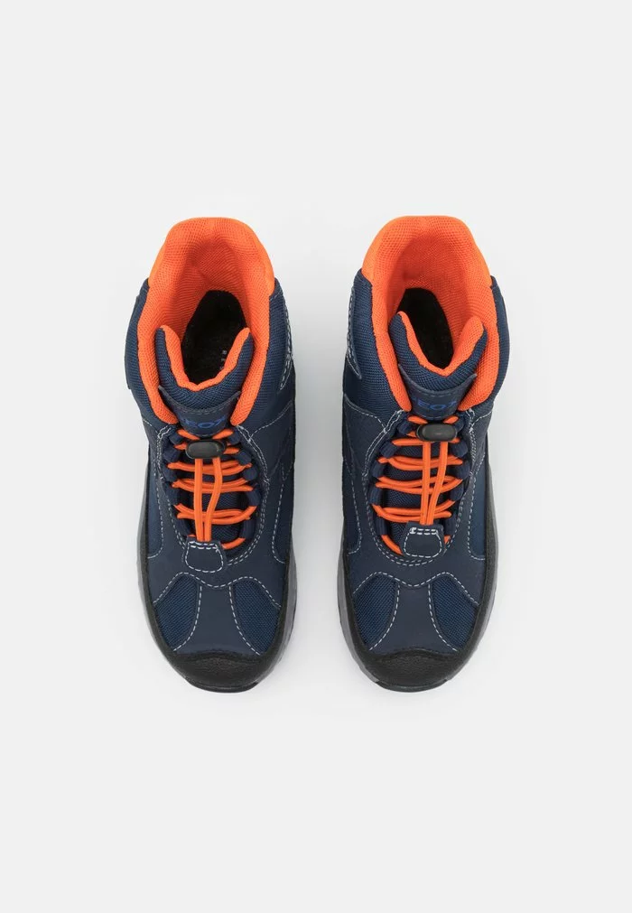 Geox SENTIERO BOY WPF - Bottes De Neige - Navy/orange – Image 4