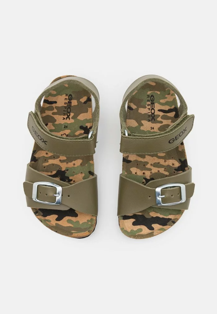 Geox GHITA BOY - Sandales - Military/black – Image 4