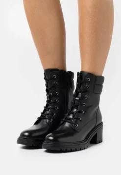 Geox DAMIANA - Bottines à Lacets - Black