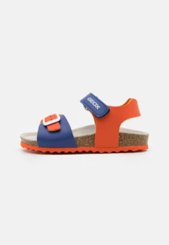 Geox GHITA BOY - Sandales - Orange/royal