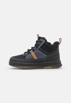 Geox ASTUTO BOY - Bottines à Lacets - Navy/black