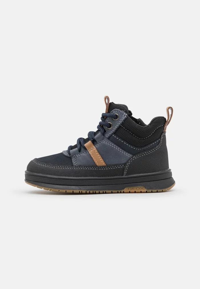 Geox ASTUTO BOY - Bottines à Lacets - Navy/black
