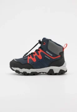 Geox MAGNETAR BOY WPF - Bottines à Lacets - Navy/red