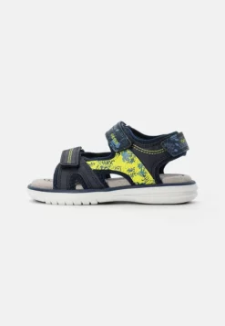 Geox MARATEA BOY - Sandales De Randonnée - Navy/lime