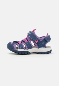 Geox BOREALIS GIRL - Sandales De Randonnée - Navy/lilac