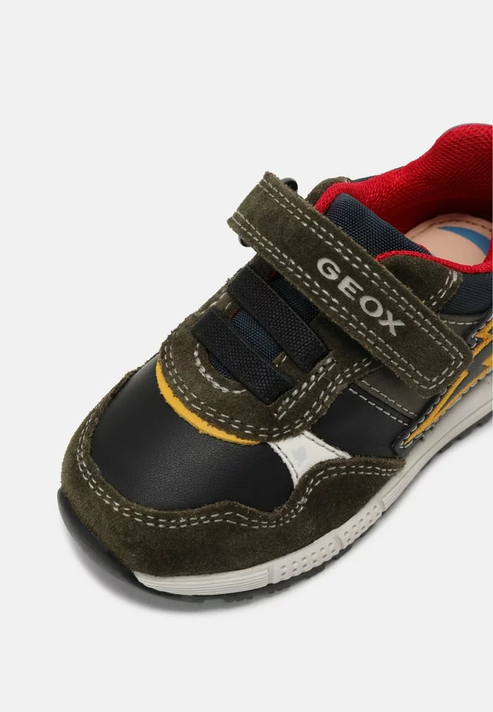 Geox ALBEN BOY - Baskets Basses - Black/dark Green – Image 7