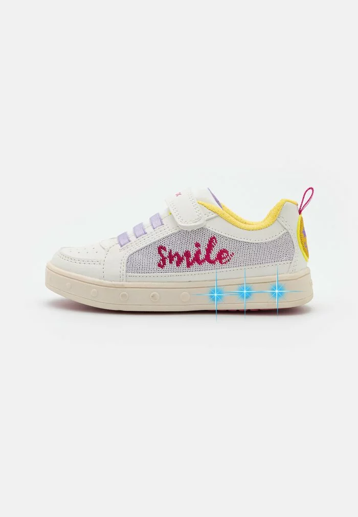 Geox JR SKYLIN GIRL - Baskets Basses - White/multicolor