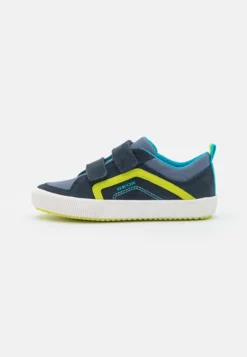 Geox ALONISSO - Baskets Basses - Navy/lime