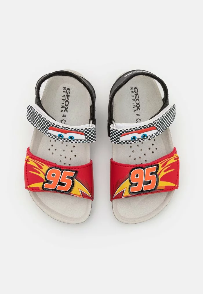 Geox DISNEY CARS CHALKI BOY - Sandales - Red/black – Image 4