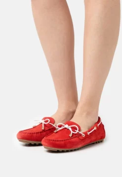 Geox LEELYAN - Mocassins - Red/white
