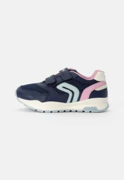 Geox PAVEL GIRL - Baskets Basses - Navy/pink