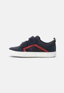 Geox ALONISSO - Baskets Basses - Navy/red