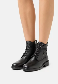 Geox CATRIA - Bottines à Lacets - Black