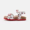 Geox CHALKI GIRL - Sandales - Silver/red