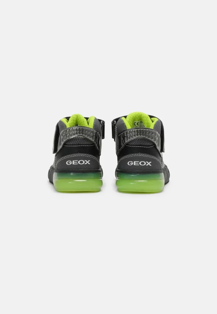 Geox GRAYJAY BOY - Baskets Montantes - Black/lime – Image 3