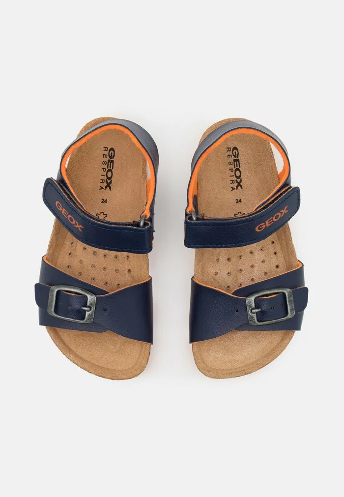 Geox GHITA BOY - Sandales - Navy/orange – Image 4