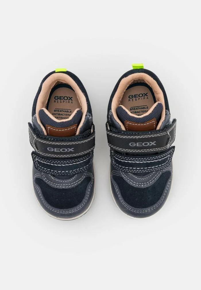 Geox NEW FLICK BOY - Baskets Montantes - Navy/fluo Yellow – Image 4