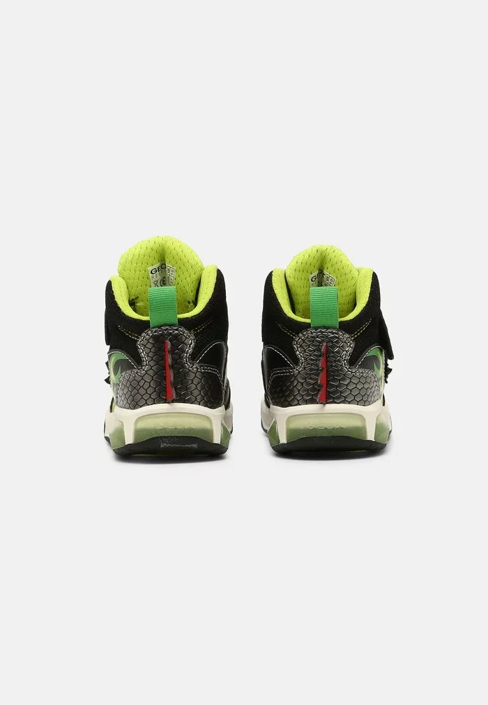 Geox INEK BOY - Baskets Montantes - Black/lime – Image 3