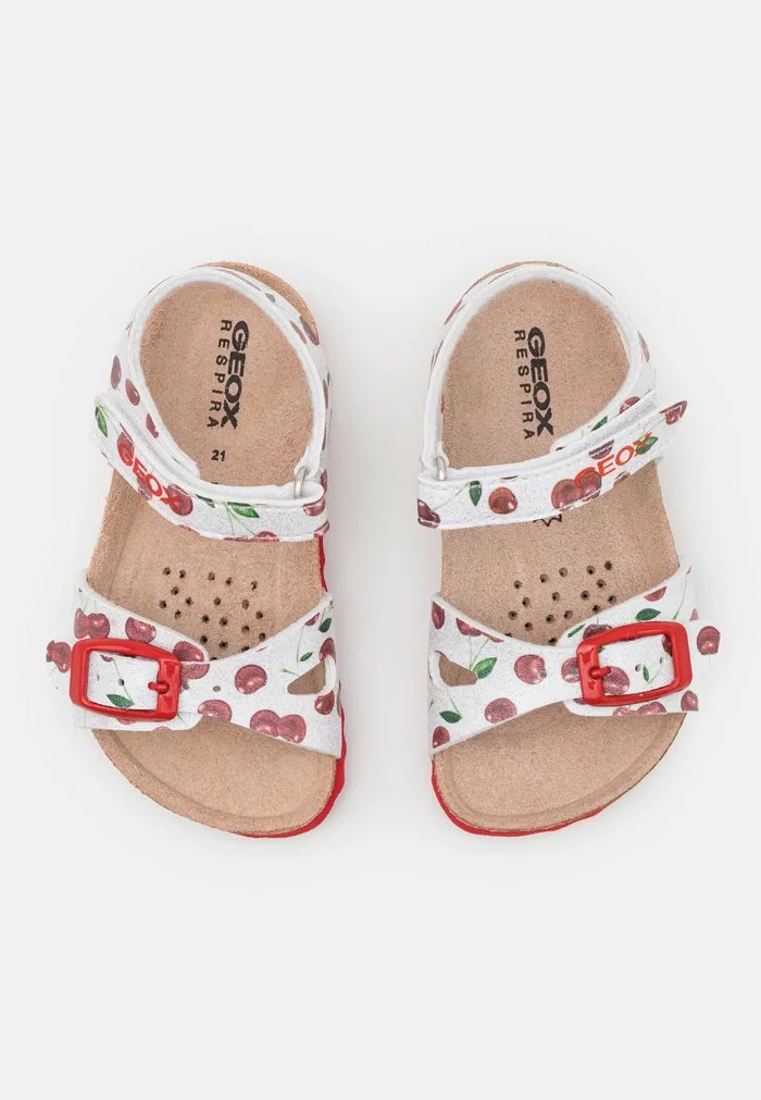 Geox CHALKI GIRL - Sandales - Silver/red – Image 4