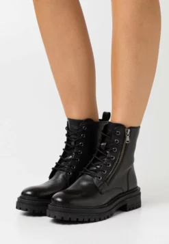 Geox IRIDEA - Bottines à Plateau - Black