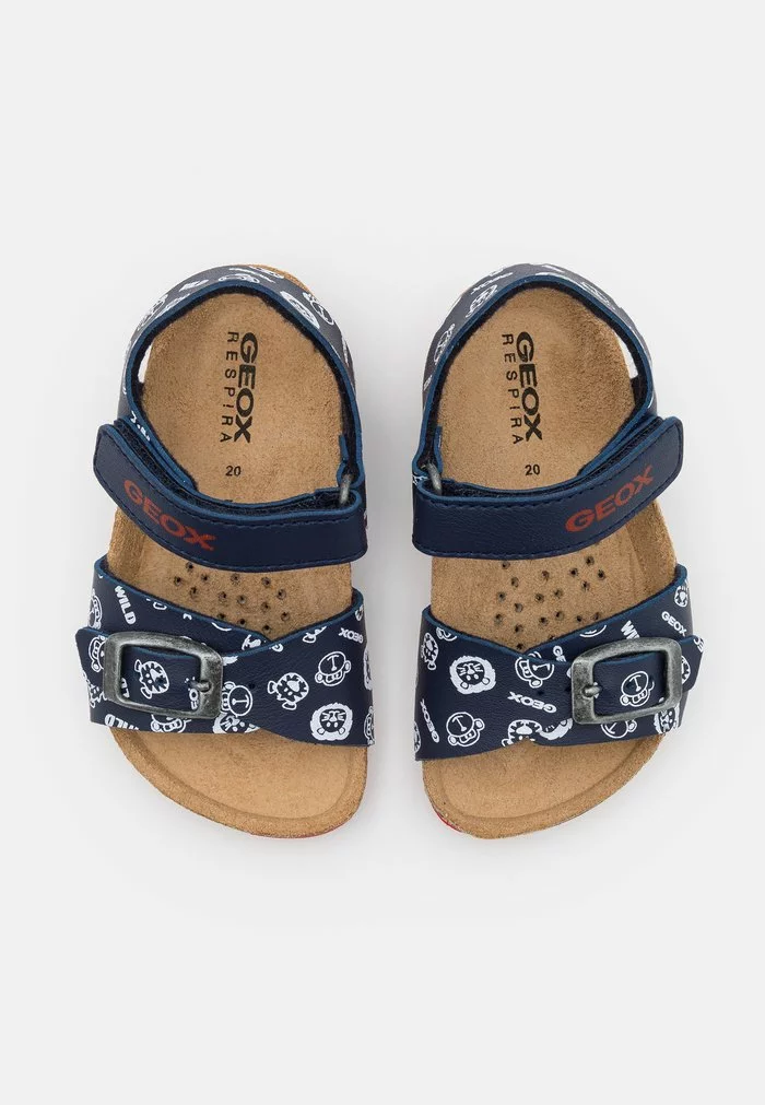Geox CHALKI BOY - Sandales - Navy/red – Image 4