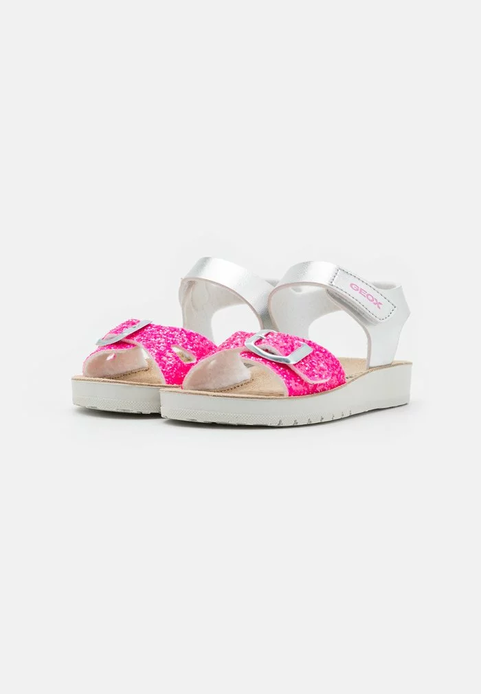 Geox COSTAREI GIRL - Sandales - Silver/fuchsia – Image 2