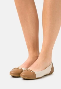 Geox CHARLENE - Ballerines - Light Gold/cognac