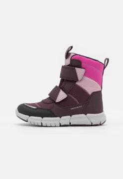 Geox FLEXYPER GIRL - Bottes De Neige - Dark Burgundy/dark Rose