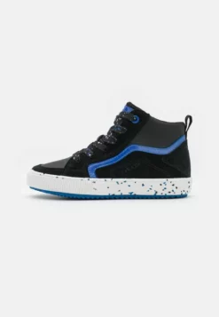 Geox ALONISSO BOY - Baskets Montantes - Black/royal