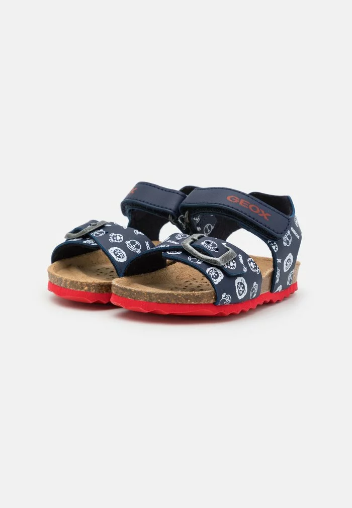 Geox CHALKI BOY - Sandales - Navy/red – Image 2