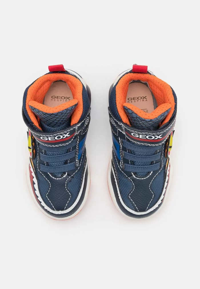 Geox INEK BOY - Baskets Montantes - Navy/orange – Image 4