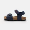 Geox CHALKI BOY - Sandales - Navy/dark Red