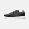 Geox DJROCK BOY - Baskets Basses - Navy/cognac