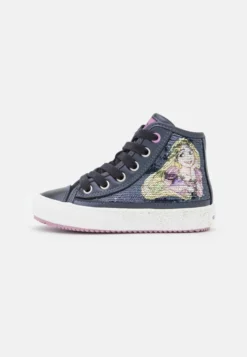 Geox DISNEY PRINCESS RAPUNZEL JUNIOR KALISPERA GIRL - Baskets Montantes - Navy