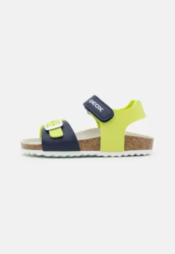 Geox GHITA BOY - Sandales - Lime/navy