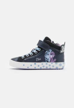 Geox DISNEY FROZEN ELSA JR KALISPERA GIRL - Baskets Montantes - Navy/sky