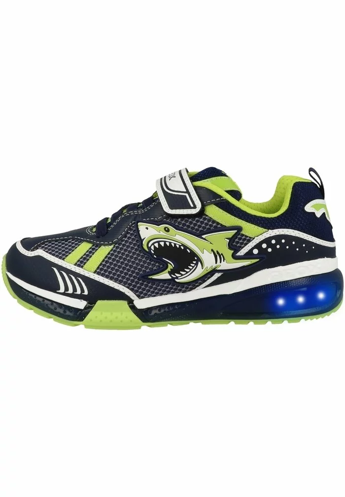Geox BAYONYC BOY - Baskets Basses - Navy-lime