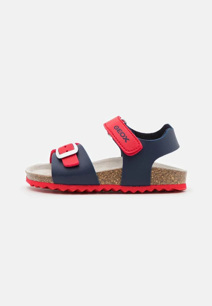 Geox GHITA BOY - Sandales - Navy/red