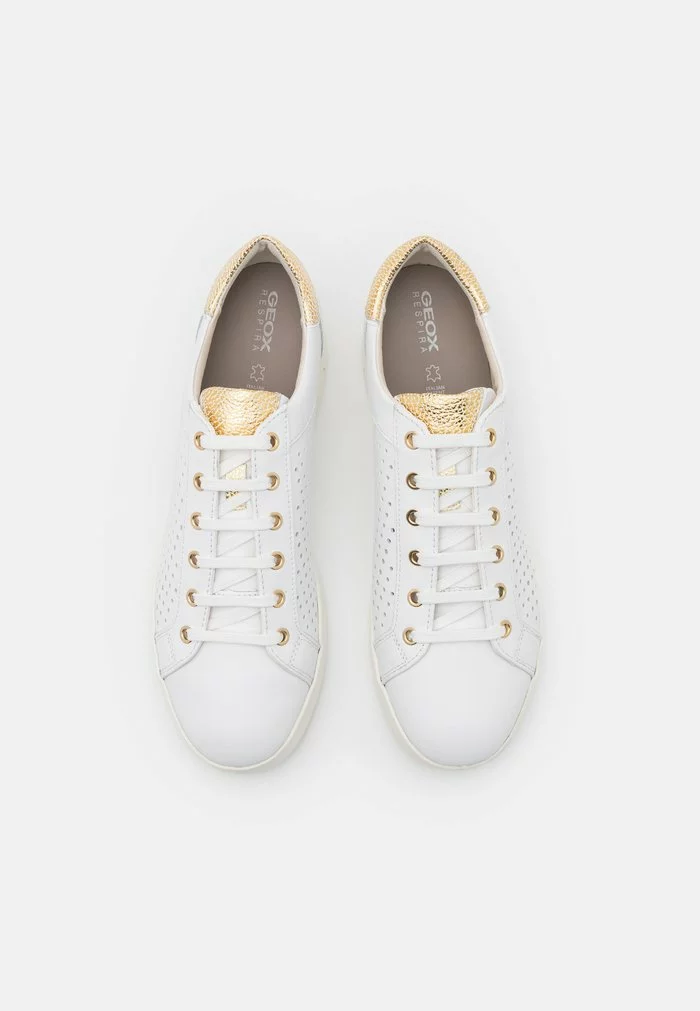 Geox JAYSEN - Baskets Basses - White/gold – Image 5