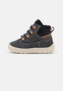 Geox OMAR BOY WPF - Bottes De Neige - Grey/navy