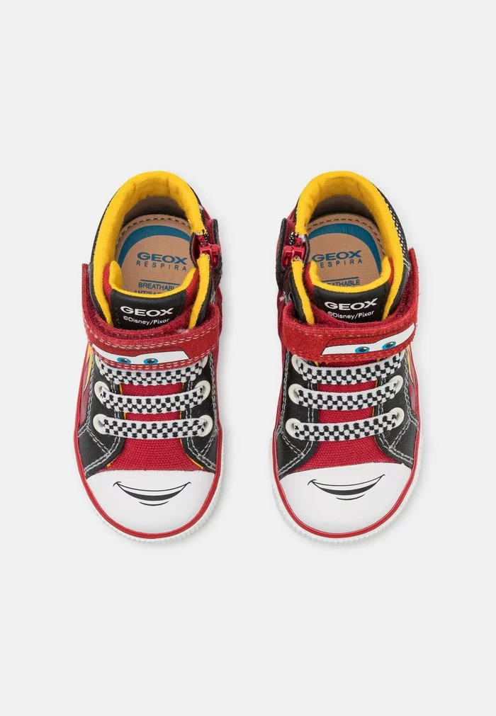 Geox DISNEY CARS KILWI BOY - Baskets Montantes - Red/black – Image 4